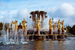 Fameuse fontaine à Moscou