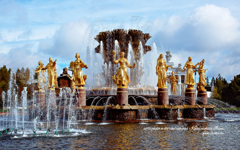 Fameuse fontaine à Moscou