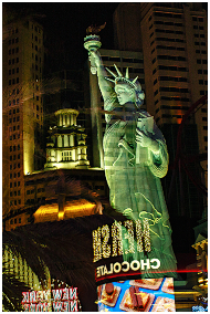 Statue de la Liberté au chocolat renversé Statue de la Liberté au chocolat renversé